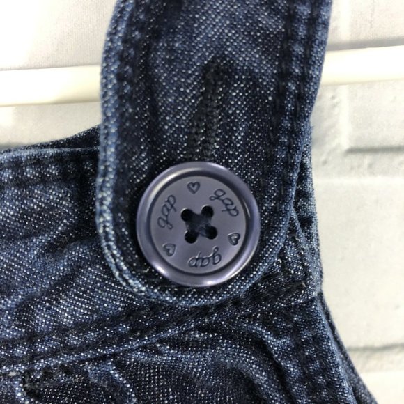 SOLD! GAP Baby Gap Denim Button Dress 2yr - Picture 2 of 6